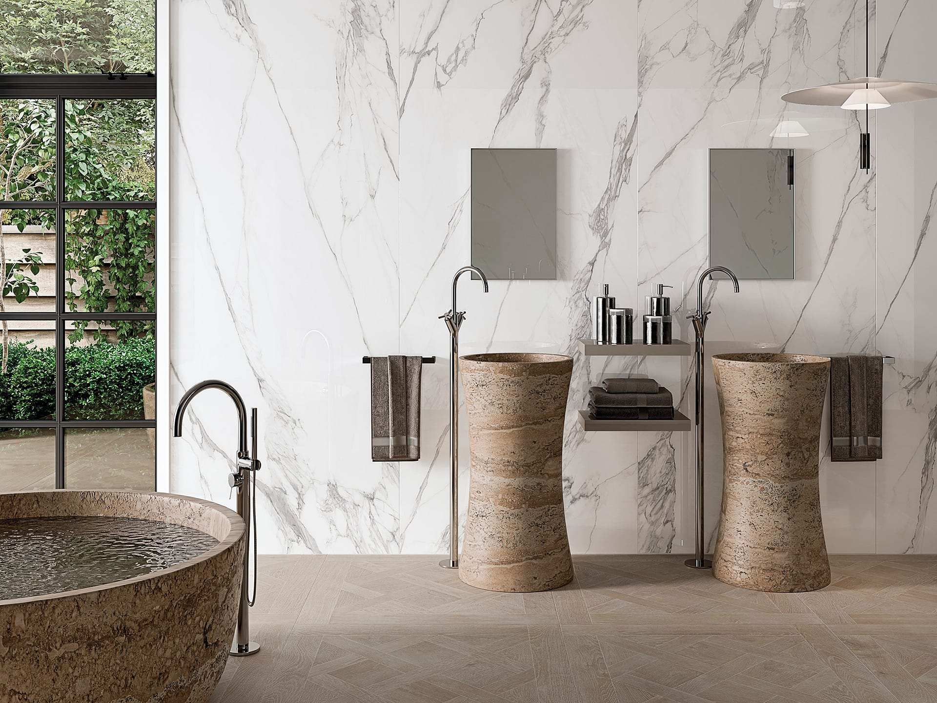 CALACATTA EXTRA WHITE 100X260 P WISTMAN MAPLE NT 90X90 R AMB